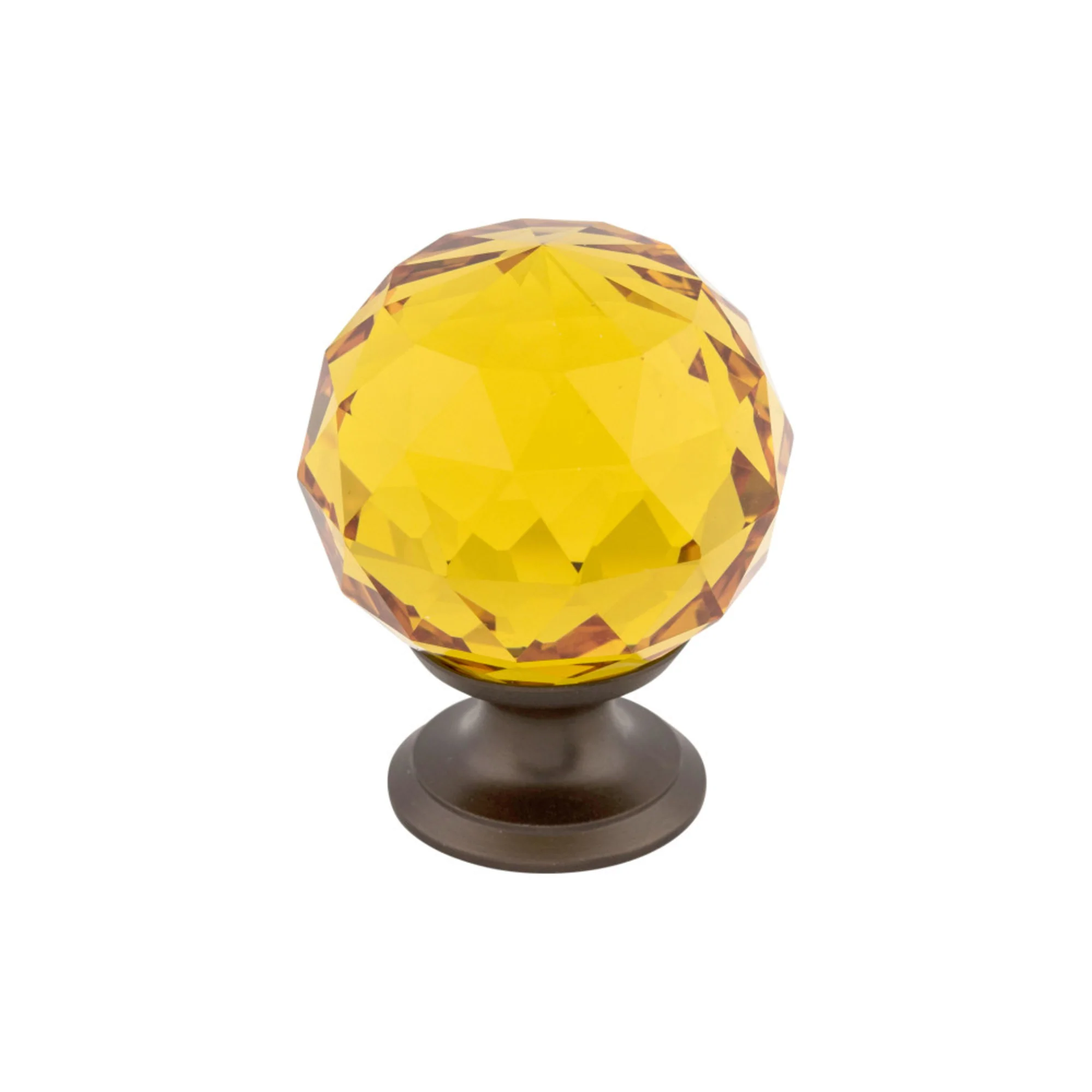 Top Knobs Amber Crystal Knob Oil Rubbed Bronze 1-3/8″ Diameter