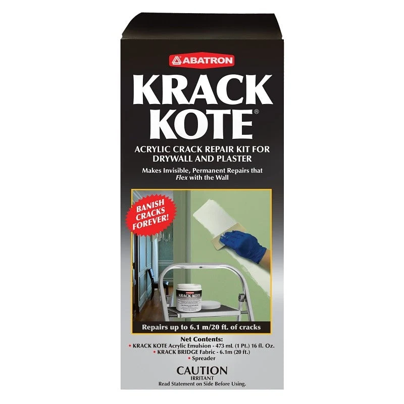 Krack Kote Plaster and Drywall Restoration Pint Kit, Multiples of 8