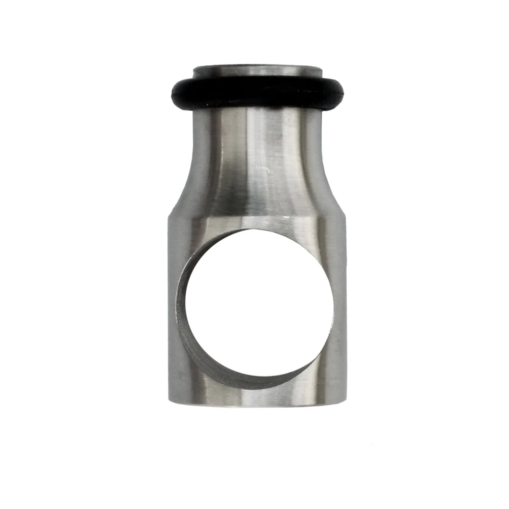 Track Mounted Stop, Plated, Stainless Steel