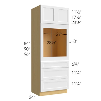 Oven Single Cabinet 33 W X 84 H X 24 D – Luna by Fabuwood