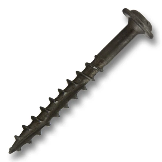 #8 Plain Lube Screw Round Washer Head Combo Drive Coarse Thread Double Auger