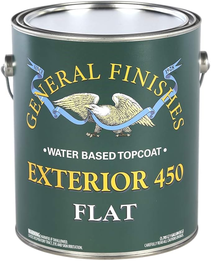 General Finishes Exterior 450 Clears, Flat, Gallon