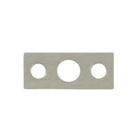 Deltana Strike Plate For Flush Bolt, Black, 7″