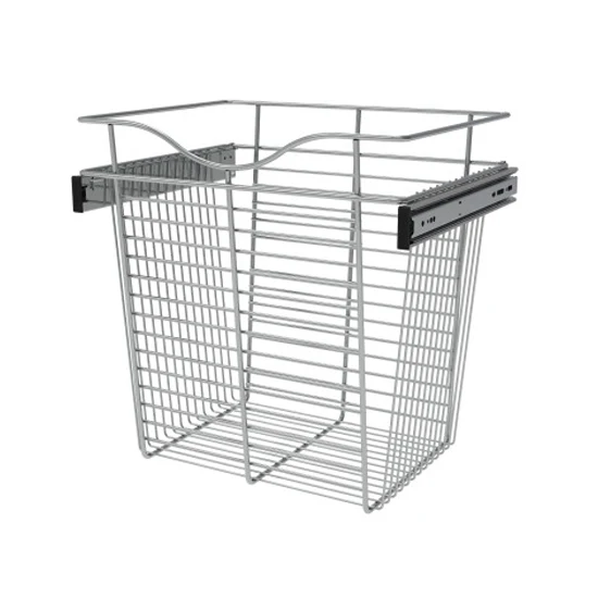 Rev-a-shelf Pull-Out Closet Baskets 18″ Wide Chrome Wire 14″ Depth 18″ Height