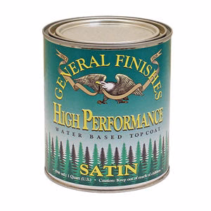 General Finishes High Performance Polyurethane Topcoat, Satin, Quart