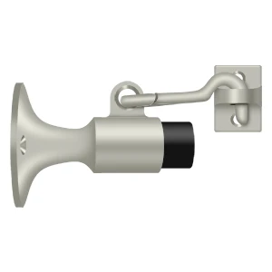 Deltana Floor Mount Bumper With Holder, Satin Nickel, Wall Mount