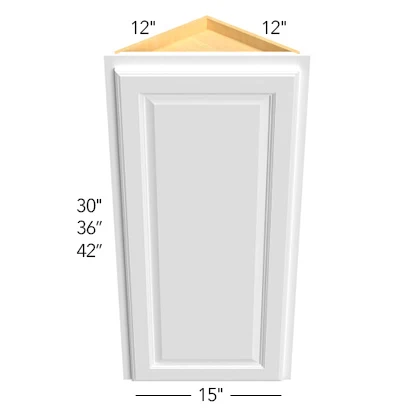 Wall Angle End Cabinet 12 W X 30 H X 12 D – Hallmark Frost by Fabuwood