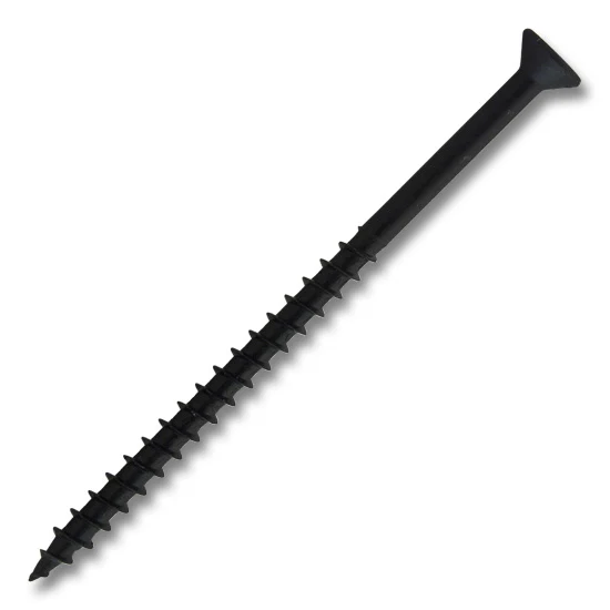 #8 Screw Square Flat Head Coarse Thread 3″ Length Black, Multiples of 100