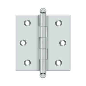 Deltana 2-1/2″ x 2-1/2″ Hinge With Ball Tips, Chrome
