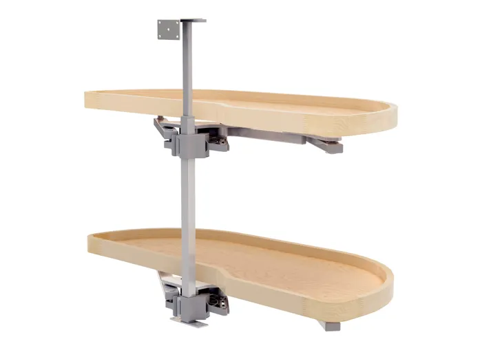 Rev-a-shelf Two-Tier Wood Classic Girasolo 18″ Opening Width Right Opening Direction