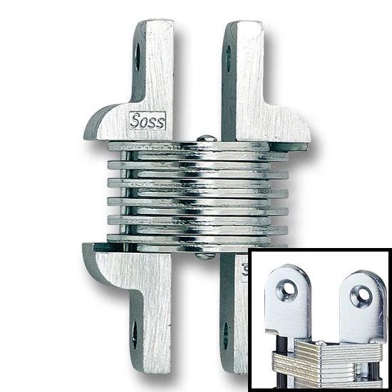 SOSS Hinge 106 2-3/8″ Over All Height, Satin Chrome