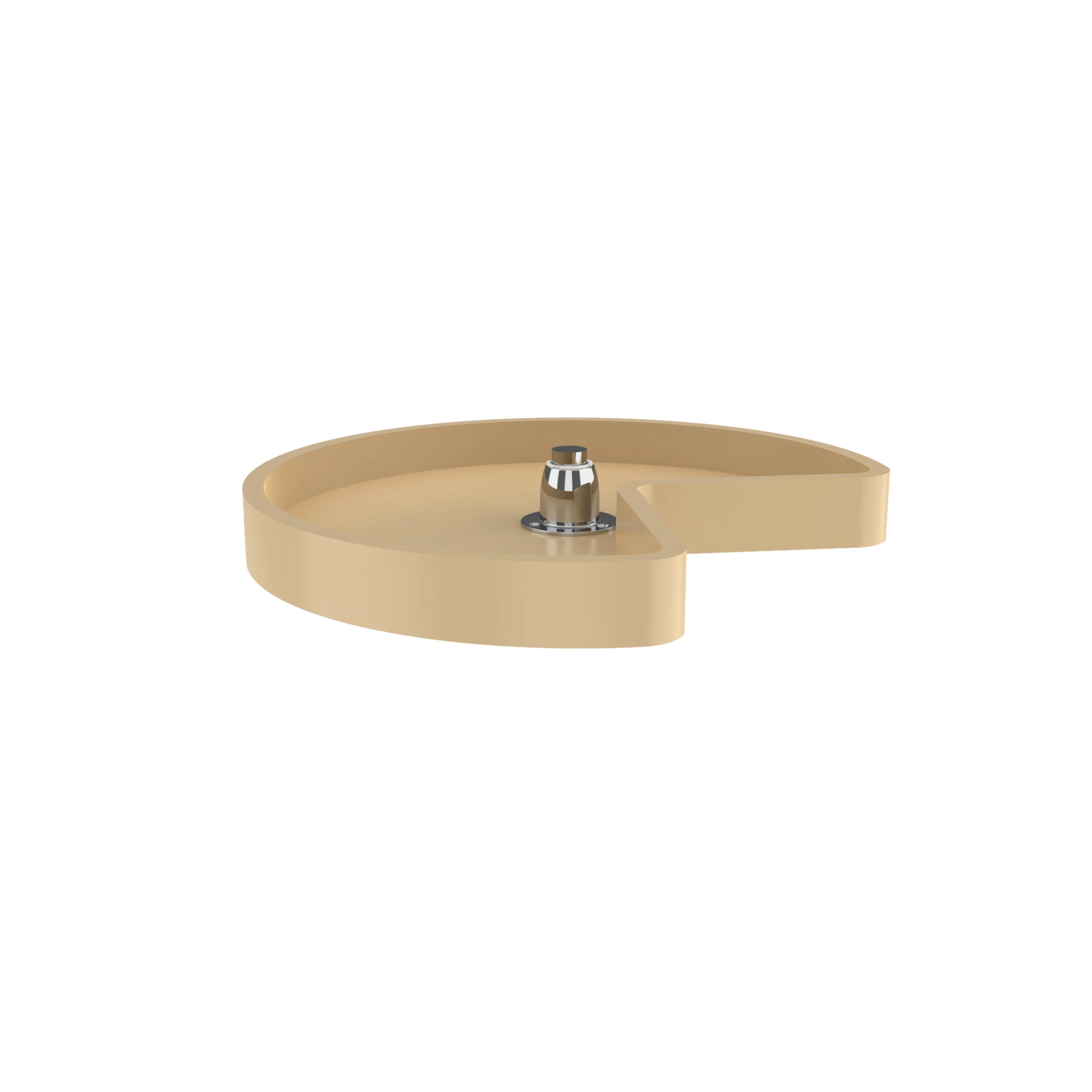 Rev-a-shelf Single Lazy Susan Kidney Shaped Shelf Set, 18″