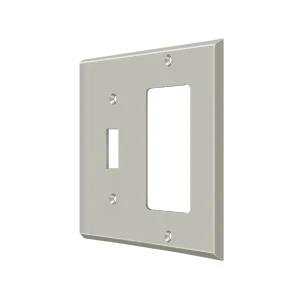 Deltana Switch Plate Switch/ Rocker Satin Nickel Single Style