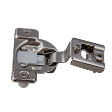 Soft Close Compact Face Frame Hinge, 4 Way Adjustable, 1″ Overlay, 105°, Press-in, Multiples of 200