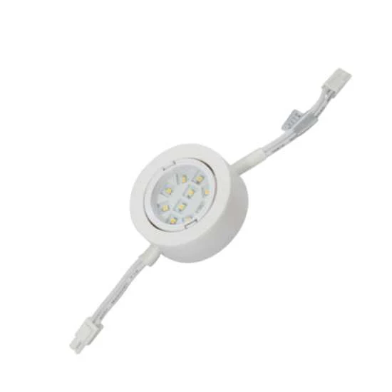 Advanced Affiliates Led Puck Light Plastic, White, Warm White