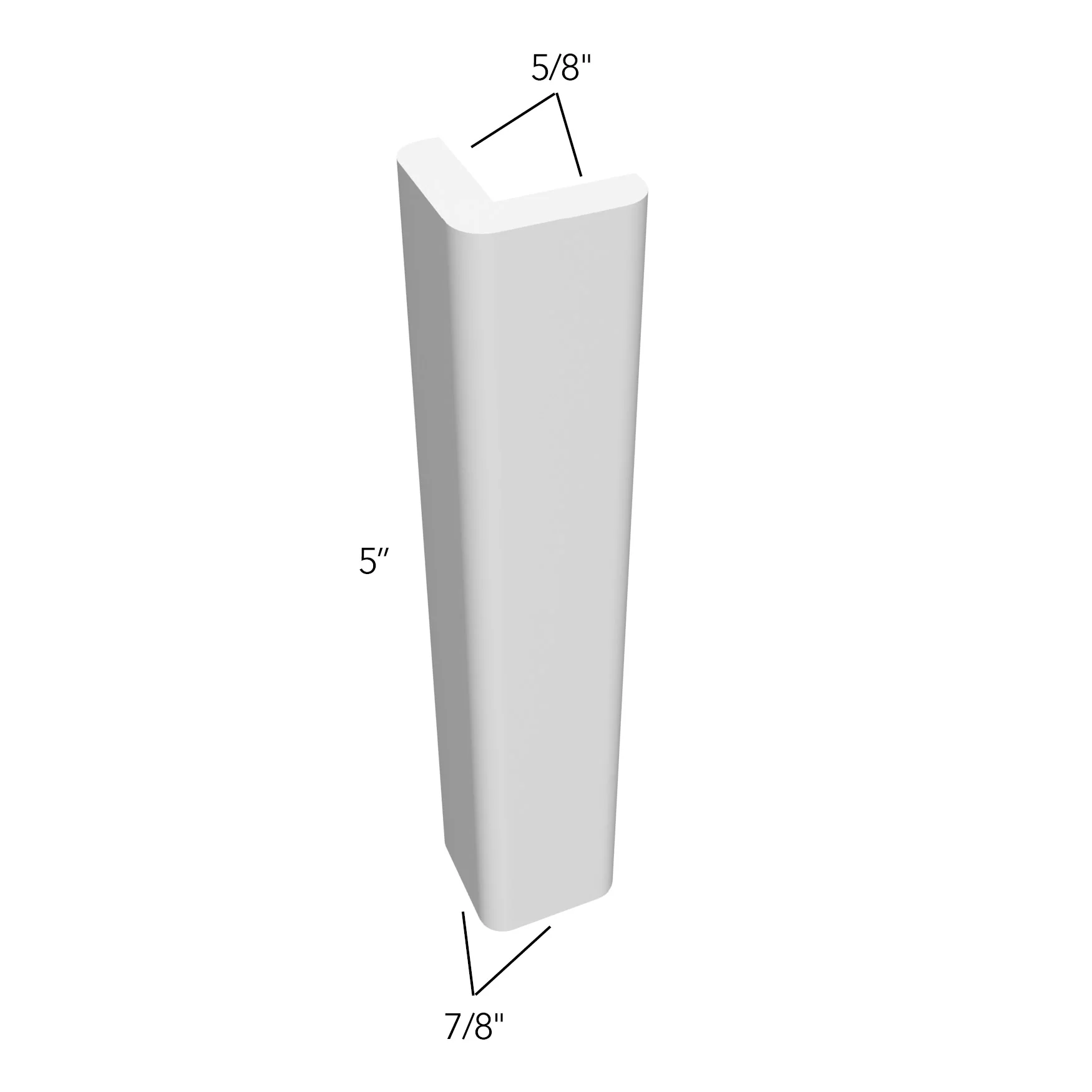 Toe Kick Cap 1 W X 5 H X 1 D – Luxe by Fabuwood