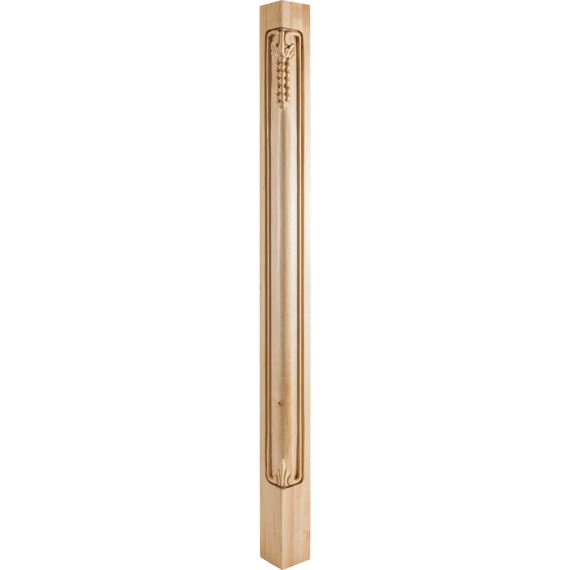 Hardware Resources Grape Corner Post Rubberwood 42″ Length