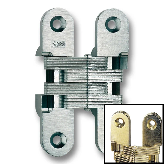 SOSS Hinge #216 4-5/8″ Over All Height, Satin Brass