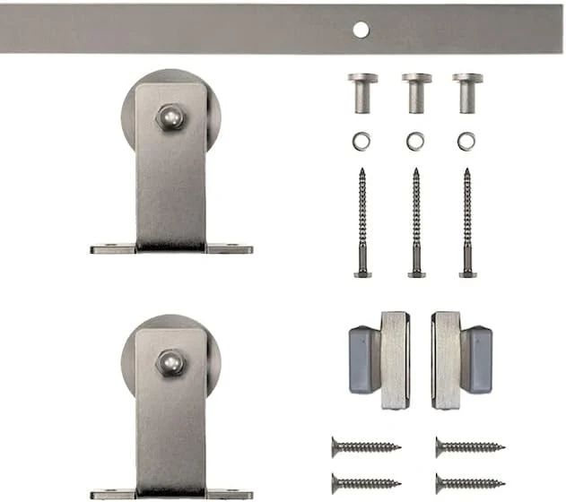 Furniture Barn Door Top Mount Rolling Single Door Kit, 72″