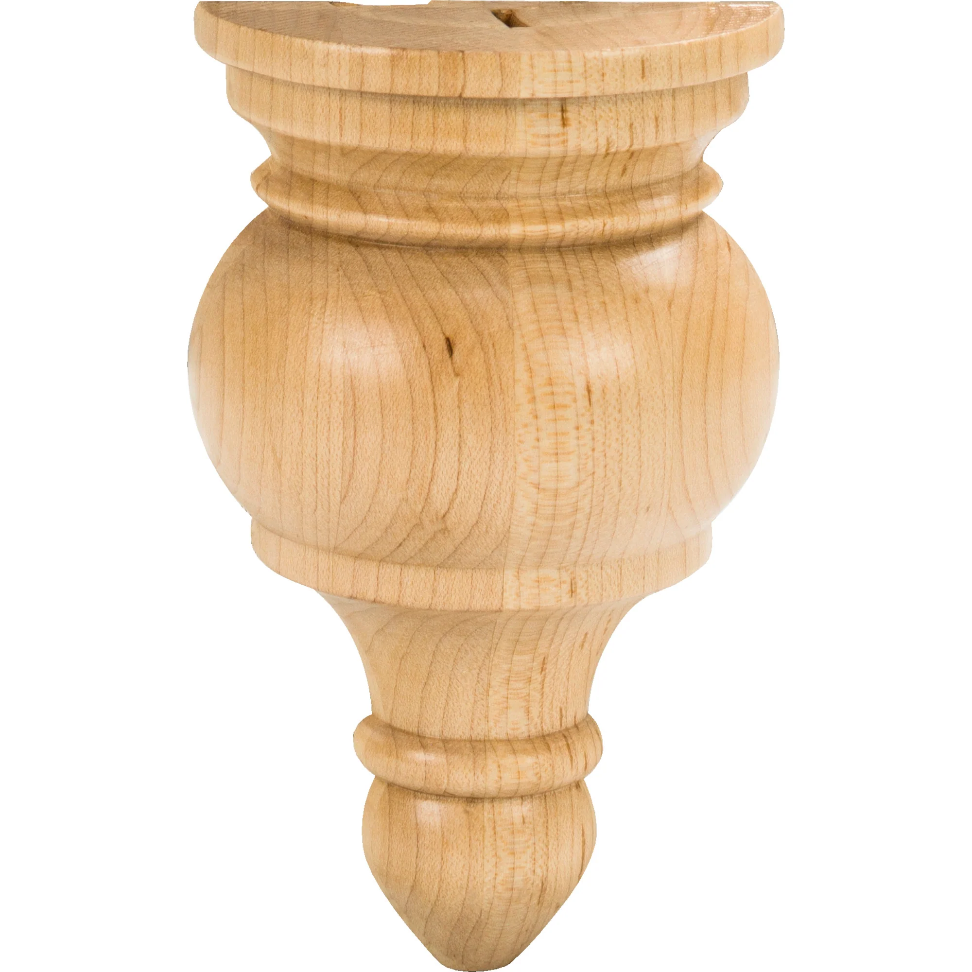 Hardware Resources Transition Finial Rubberwood 5-1/2" Length