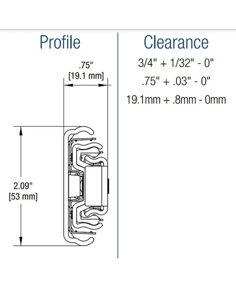 KV 8810 Series Slide Heavy Duty 10" Length