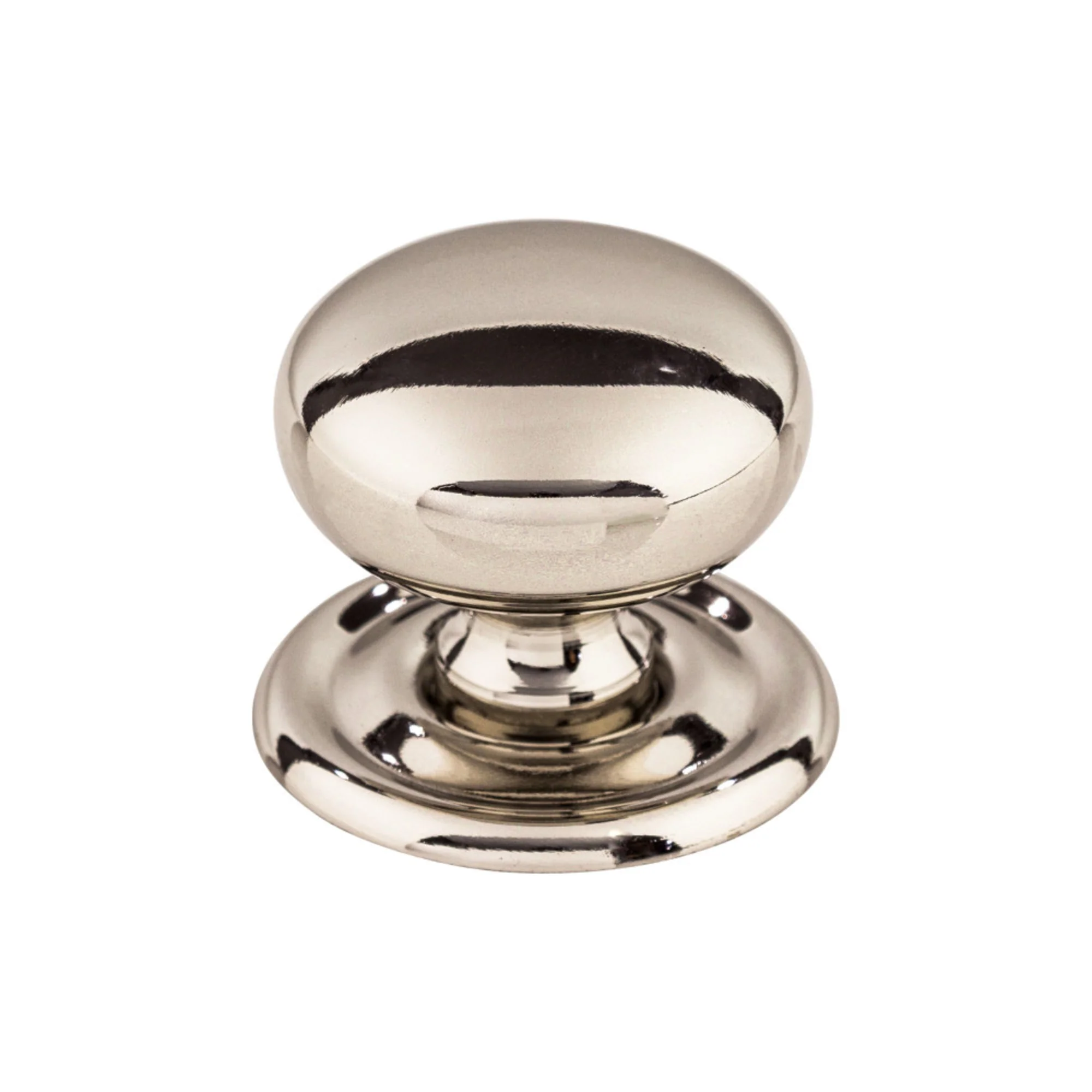 Top Knobs Asbury Knob Polished Nickel 1-1/4″ Diameter Victoria Style