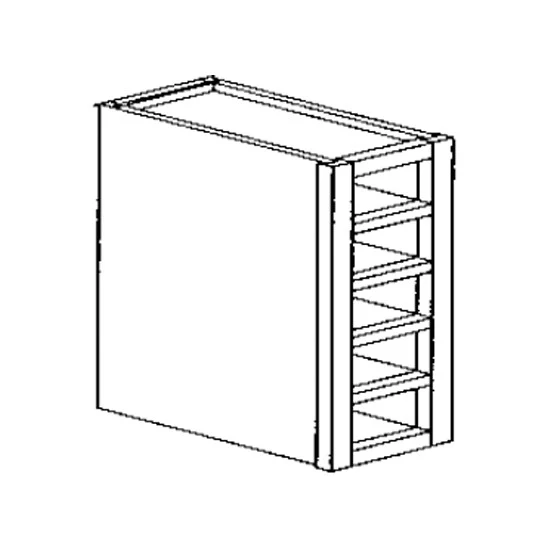 Wine Cube Wall Cabinet 6 W X 30 H X 12 D (5 shelves) – Niagara Rustic Stain by Legend