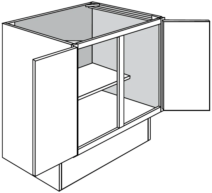 ADA Base Full Height Door 33 W X 32-1/2 H X 24 D - Dover by JSI