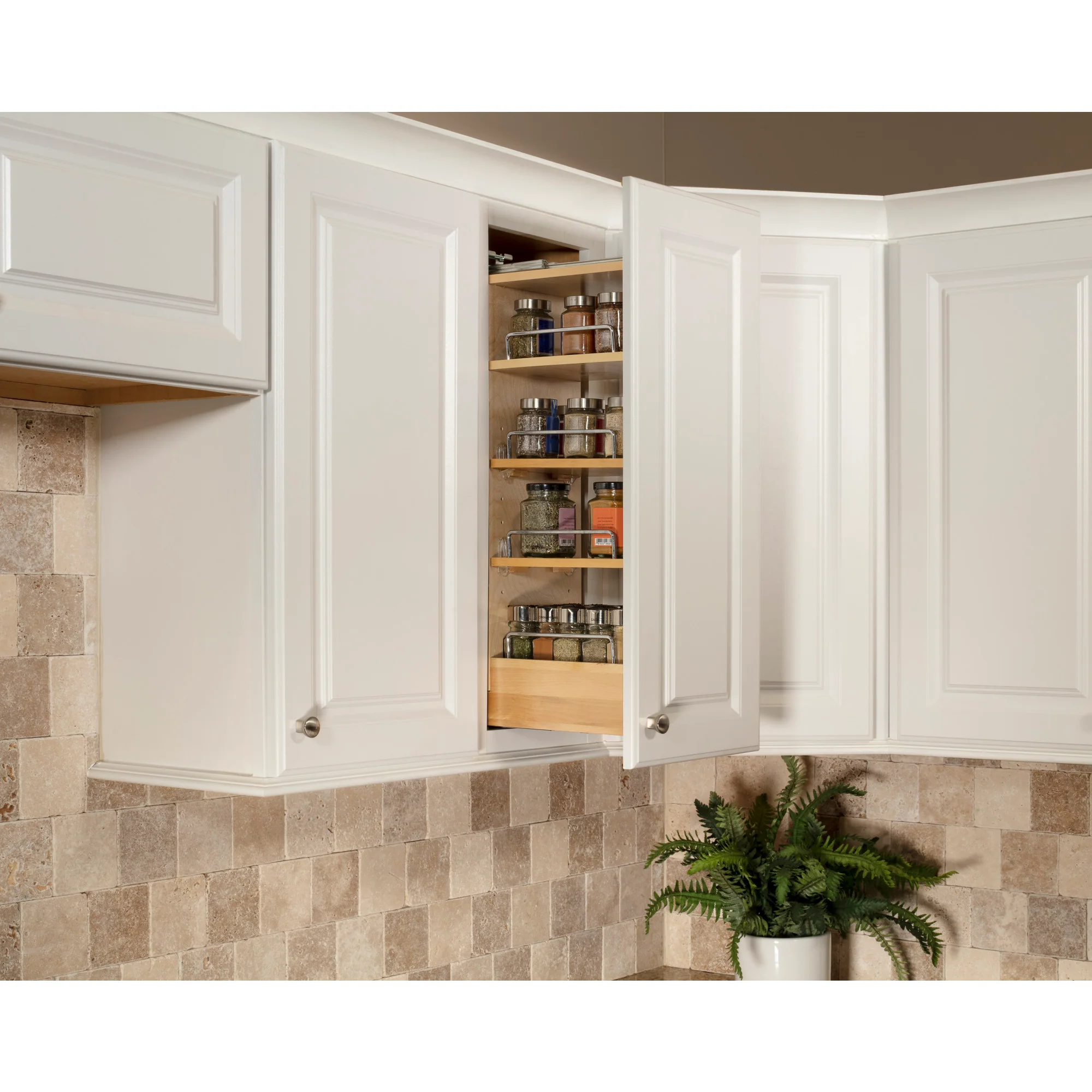 5″ Wide 26″ Tall “No Wiggle” Soft-close Wall Pullout