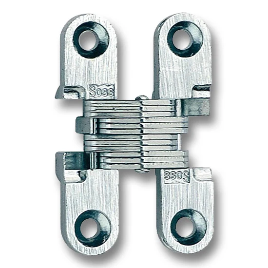 SOSS Hinge #101 1-11/16″ Over All Height, Bright Stainless Steel