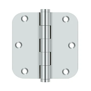 Deltana 3-1/2″ x 3-1/2″ Residential Hinges Chrome 5/8″ Radius