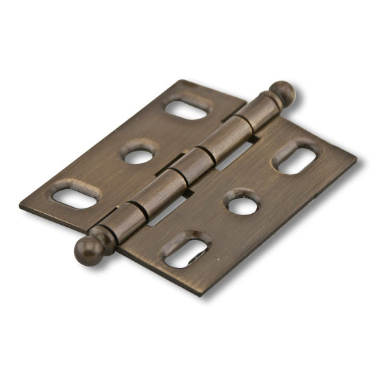 Schaub Hinge Mortise Ball Tip Solid Brass, Antique Brass