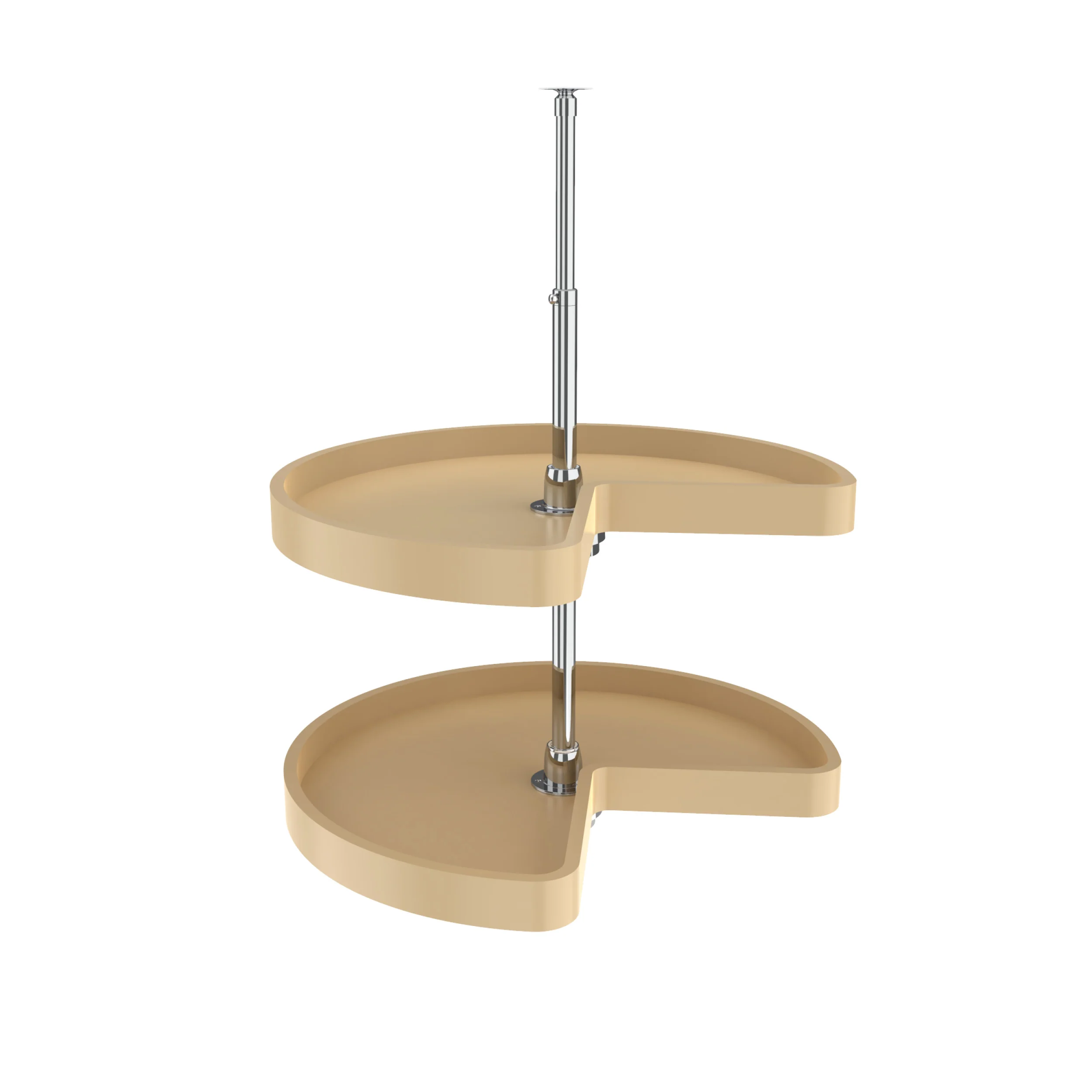 Rev-a-shelf Kidney Shape 2 Shelf Set Lazy Susan Set Polymer, 24″