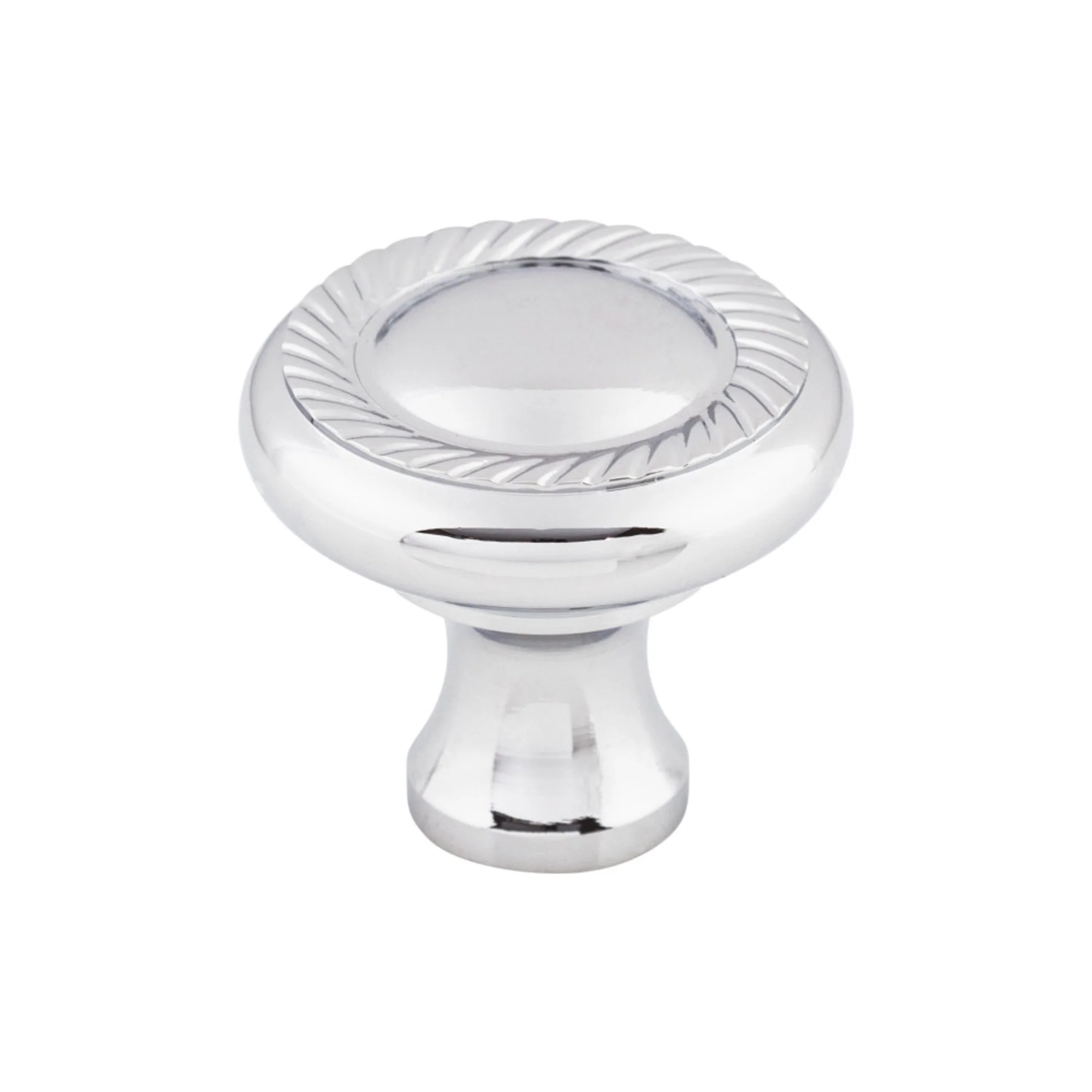 Top Knobs Somerset Knob Polished Chrome 1-3/16″ Diameter Swirl Cut Style