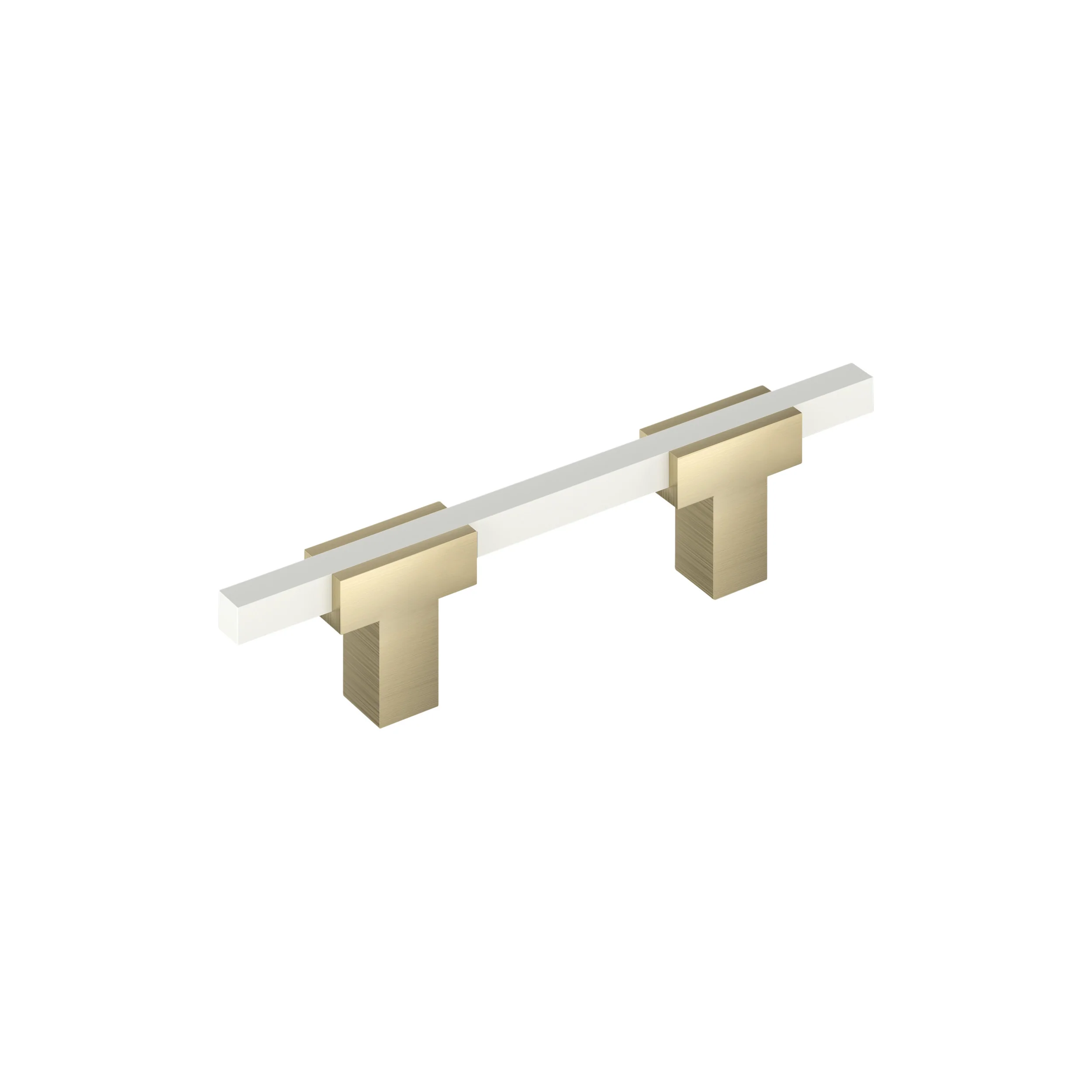Amerock Urbanite Pull Golden Champagne/White 3″ Center to Center