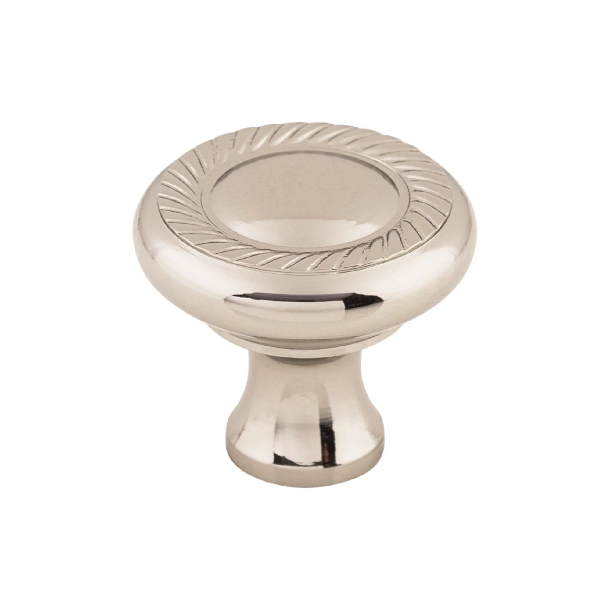 Top Knobs Somerset Knob Polished Nickel 1-3/16″ Diameter Swirl Cut Style