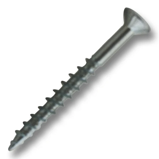 #8 Screw Flat Head With Nibs Combo Drive Coarse Thread Type 17 Point 1-3/4″ Zinc, Multiples of 100