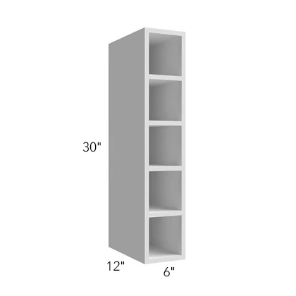 Wall Wine Cube 6 W X 30 H X 12 D – Luna by Fabuwood (screws visible on the exposed sides)