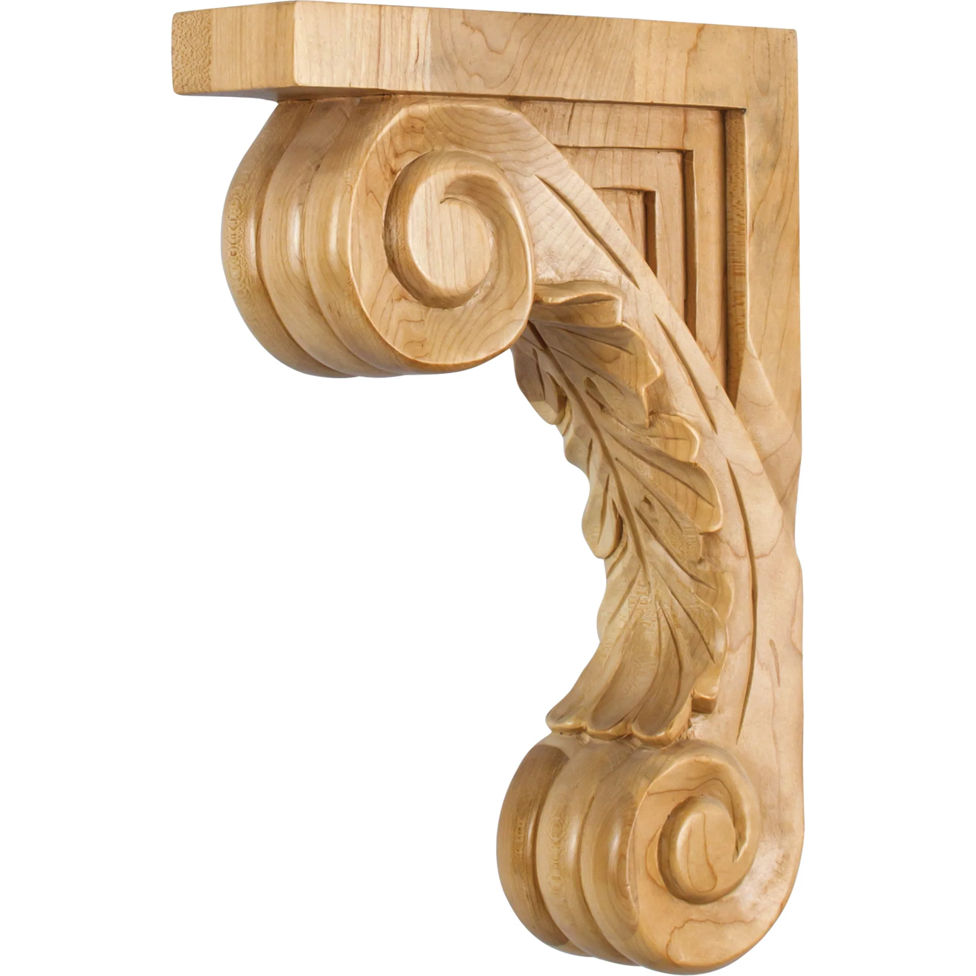 Carved Wood Bar Bracket Corbel. 2-5/8" x 9" X 13-1/8"