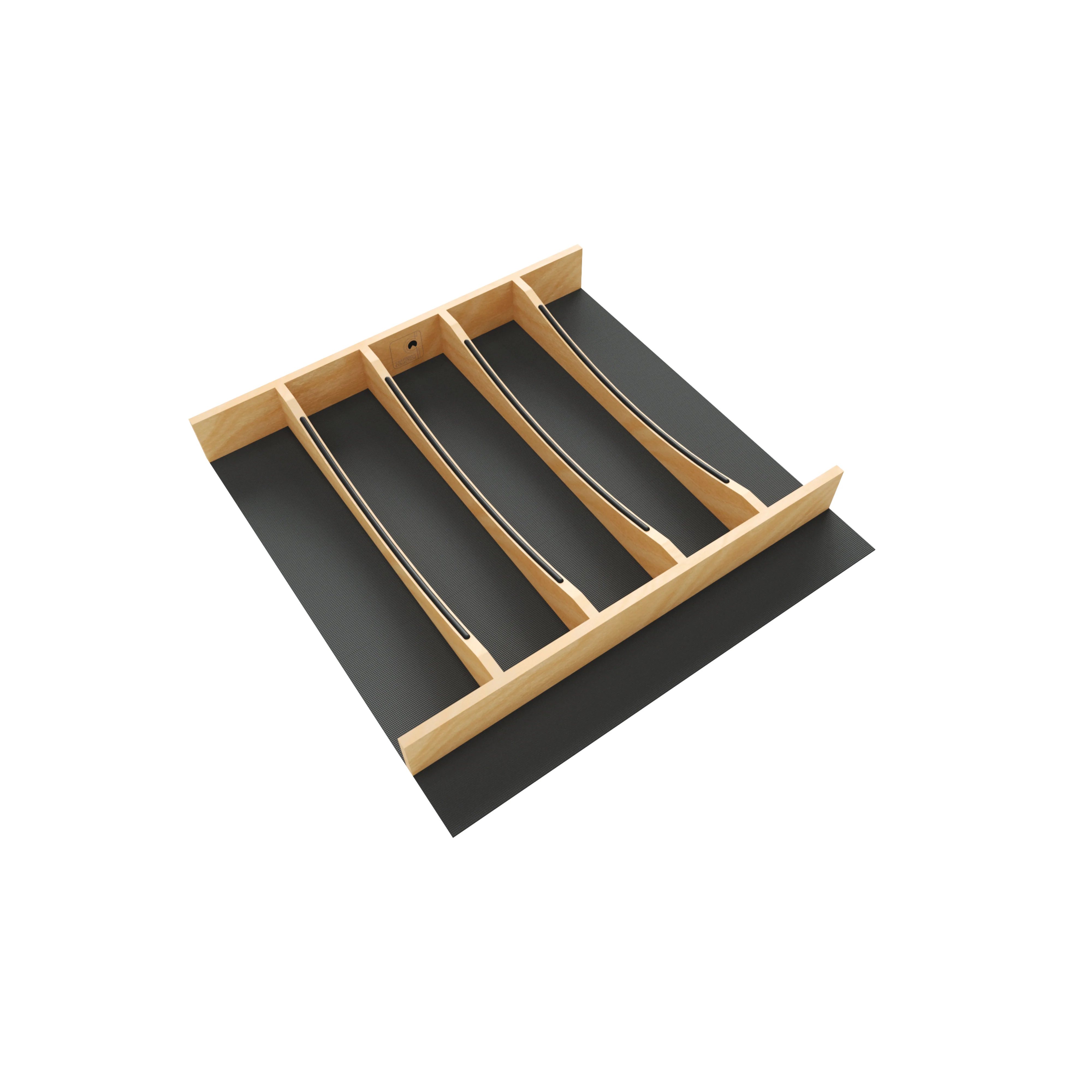 Craftsman Collection Solid Maple Utensil Drawer Insert w/ Black Accents