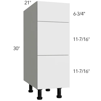 Vanity 3 Drawer Base 12 W X 34-1/2 H X 21 D – Catalina by Fabuwood