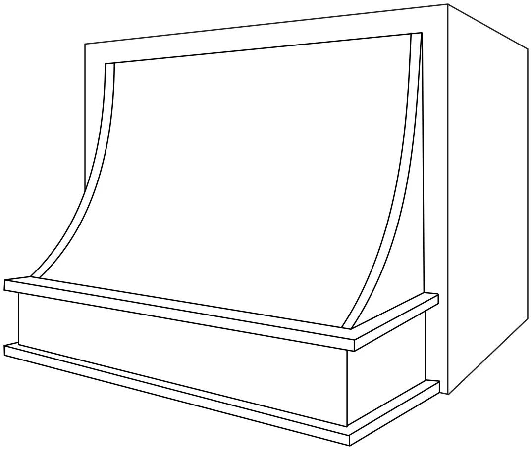 Z200 Range Hood 33 W X 36 H (Use VLB30 or SLB30 liner & blower) – Amesbury Slab by JSI