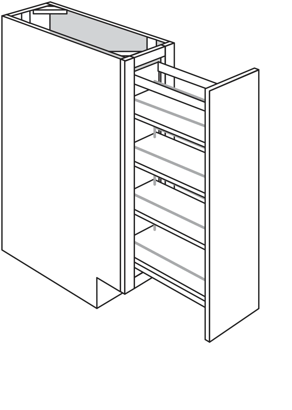 Spice Rack Insert fits a B9FH W X H – (Natural Maple only) Nantucket Linen by Horning