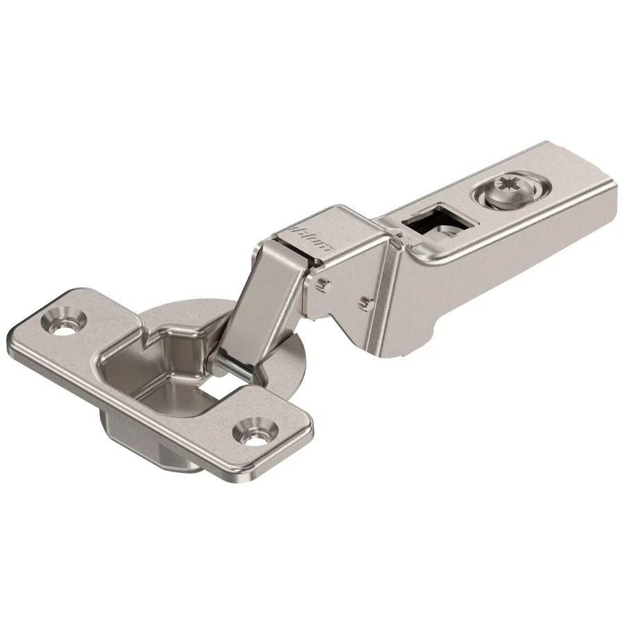 Blum Clip 100 degree Hinge Steel, Self-Closing, Half-Cranked, Screw-On, Multiples of 250