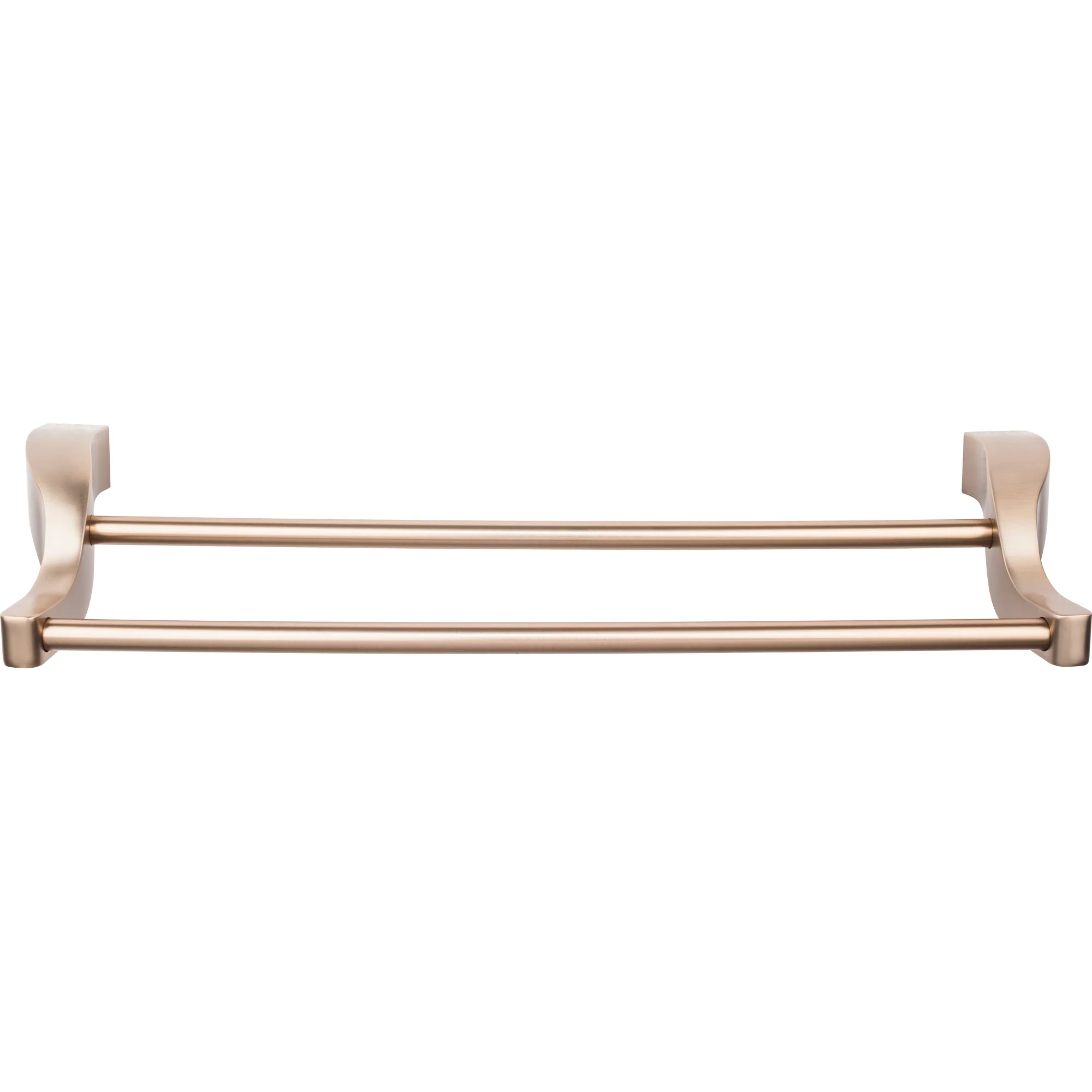 Top Knobs Aqua Bath Towel Rod, Brushed Bronze, 24″