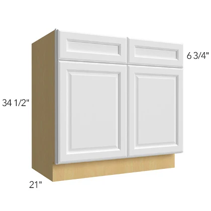 Vanity Sink Base 36 W X 34-1/2 H X 21 D- Hallmark Frost by Fabuwood
