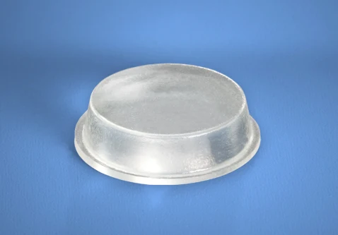 Cylindrical Flat Top Self-Adhesive Non-Skid Rubber Feet, .780" Diameter x .200" Height , Clear