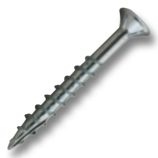 #6 Screw Flat Head #2 Square Coarse Thread Type 17 1-1/2″ Length Zinc, Multiples of 100