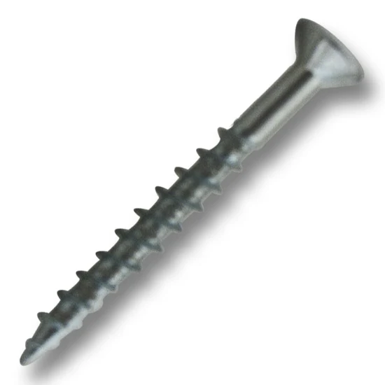 #8 Screw Flat Head With Nibs Combo Drive Coarse Thread Type 17 Point