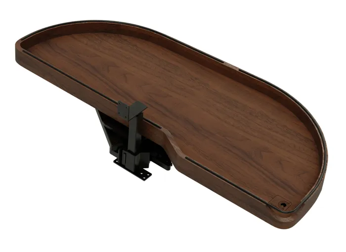 Craftsman Collection Solid Walnut Single-Tier Girasolo With Soft-Close